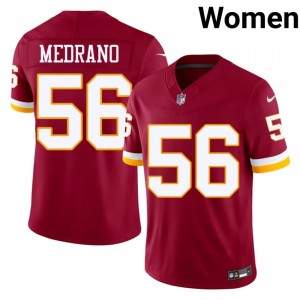 WAS Commanders Kain Medrano #56 Women Classic Football Embroidery Jersey - Burgundy Edition 52569854