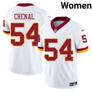 Leo Chenal Washington #54 Women Player Football Stitched Jersey - White Edition 53197633