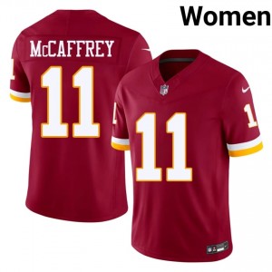 Washington Commanders Luke McCaffrey #11 Women Elite Thread Football Embroidery Jersey - Burgundy Edition 28053521