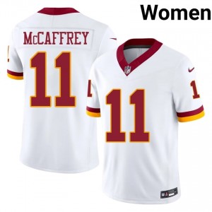 Luke McCaffrey Commanders #11 Women Exclusive Football Stitched Jersey - White Edition 49279220