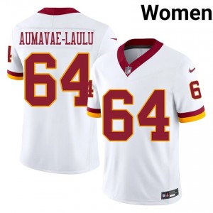Malaesala Aumavae-Laulu Washington Commanders #64 Women Essential Football Stitched Jersey - White Edition 45295392