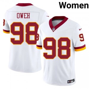 Odafe Oweh Washington #98 Women Iconic Football Stitched Jersey - White Edition 31027988