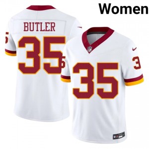 Percy Butler WAS Commanders #35 Women Elite Thread Football Stitched Jersey - White Edition 54434789