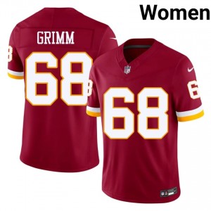 WAS Commanders Russ Grimm #68 Women Limited Football Embroidery Jersey - Burgundy Edition 96278478
