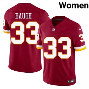WAS Sammy Baugh #33 Women Classic Football Embroidery Jersey - Burgundy Edition 14299841