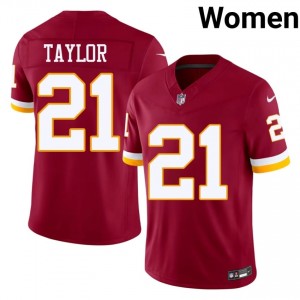 Washington Commanders Sean Taylor #21 Women Gameday Football Embroidery Jersey - Burgundy Edition 13013954