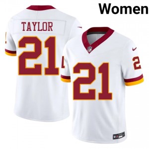 Sean Taylor Commanders #21 Women Premium Football Stitched Jersey - White Edition 19206361