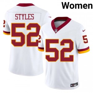 Sonny Styles Commanders #52 Women Iconic Football Stitched Jersey - White Edition 42732329