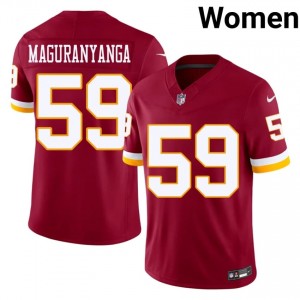 Commanders T.J. Maguranyanga #59 Women Iconic Football Embroidery Jersey - Burgundy Edition 27072058