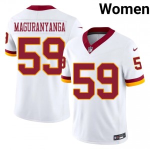 T.J. Maguranyanga WAS Commanders #59 Women Essential Football Stitched Jersey - White Edition 29072897