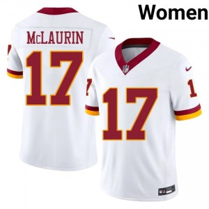 Terry McLaurin Commanders #17 Women Elite Thread Football Stitched Jersey - White Edition 57492322