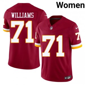Washington Commanders Trent Williams #71 Women Limited Football Embroidery Jersey - Burgundy Edition 87838514