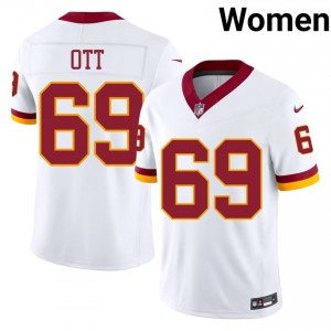 Tyler Ott WAS Commanders #69 Women Premium Football Stitched Jersey - White Edition 77507832