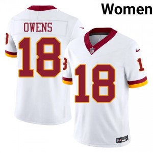 Tyler Owens WAS #18 Women Exclusive Football Stitched Jersey - White Edition 59965572