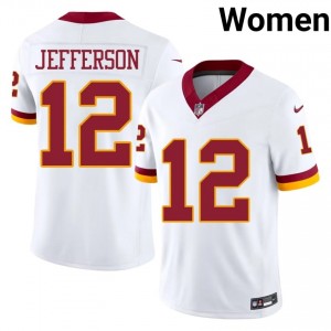 Van Jefferson Washington Commanders #12 Women Exclusive Football Stitched Jersey - White Edition 97297387
