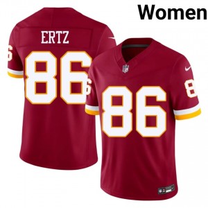 WAS Zach Ertz #86 Women Durable Football Embroidery Jersey - Burgundy Edition 11435021