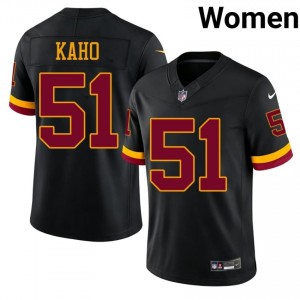 #51 Ale Kaho Washington Commanders Women Gameday Football Sewn Jersey - Black Edition 84642882