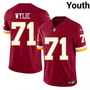 Washington Commanders Andrew Wylie #71 Youth Elite Thread Football Embroidery Jersey - Burgundy Edition 37033558