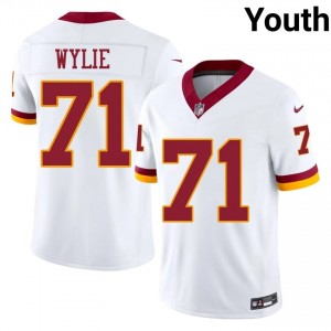Andrew Wylie Commanders #71 Youth Exclusive Football Stitched Jersey - White Edition 29676844