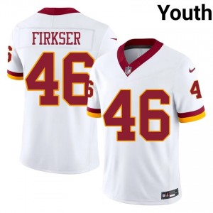 Anthony Firkser WAS Commanders #46 Youth Player Football Stitched Jersey - White Edition 38113899