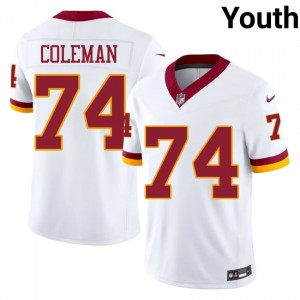 Brandon Coleman WAS Commanders #74 Youth Iconic Football Stitched Jersey - White Edition 66350610
