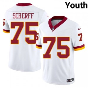 Brandon Scherff Washington Commanders #75 Youth Authentic Football Stitched Jersey - White Edition 97706101