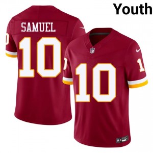 WAS Curtis Samuel #10 Youth NFL Football Embroidery Jersey - Burgundy Edition 46992321
