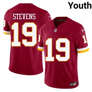 WAS Commanders Drew Stevens #19 Youth Limited Football Embroidery Jersey - Burgundy Edition 94273986