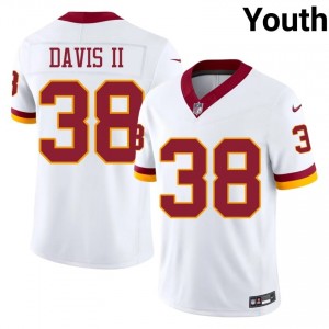 Fred Davis II Commanders #38 Youth Limited Football Stitched Jersey - White Edition 90814984