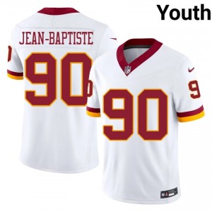Javontae Jean-Baptiste WAS Commanders #90 Youth NFL Football Stitched Jersey - White Edition 17314740