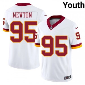 Jer'Zhan Newton WAS Commanders #95 Youth Exclusive Football Stitched Jersey - White Edition 53813216