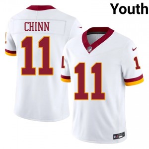 Jeremy Chinn Commanders #11 Youth Durable Football Stitched Jersey - White Edition 18205771