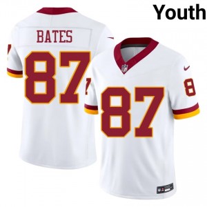 John Bates Washington Commanders #87 Youth Elite Thread Football Stitched Jersey - White Edition 25465952