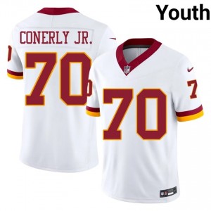 Josh Conerly Jr. Washington Commanders #72 Youth Exclusive Football Stitched Jersey - White Edition 10673464