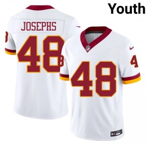 Joshua Josephs Commanders #48 Youth Classic Football Stitched Jersey - White Edition 78687893