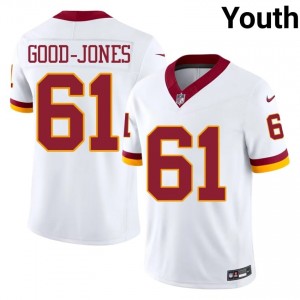 Julian Good-Jones Commanders #61 Youth Authentic Football Stitched Jersey - White Edition 90196804