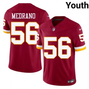 Washington Commanders Kain Medrano #56 Youth Iconic Football Embroidery Jersey - Burgundy Edition 75483915