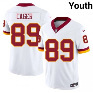 Lawrence Cager Washington #89 Youth Authentic Football Stitched Jersey - White Edition 33929782