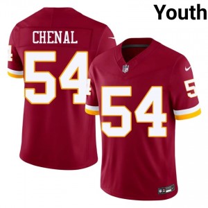 Washington Commanders Leo Chenal #54 Youth Gameday Football Embroidery Jersey - Burgundy Edition 84078035