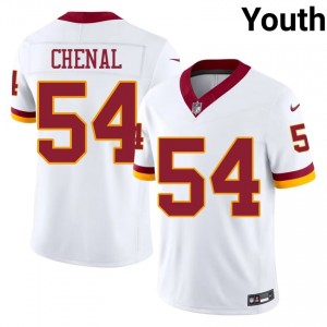 Leo Chenal Commanders #54 Youth Premium Football Stitched Jersey - White Edition 49032936