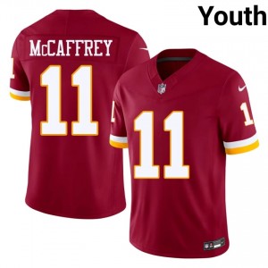Washington Commanders Luke McCaffrey #11 Youth Classic Football Embroidery Jersey - Burgundy Edition 47307740