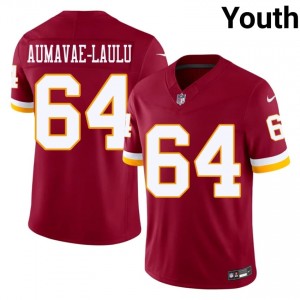 WAS Commanders Malaesala Aumavae-Laulu #64 Youth NFL Football Embroidery Jersey - Burgundy Edition 92699479