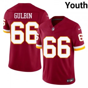 Commanders Matt Gulbin #66 Youth Iconic Football Embroidery Jersey - Burgundy Edition 64856494