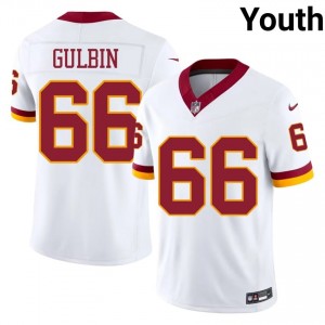 Matt Gulbin WAS Commanders #66 Youth Essential Football Stitched Jersey - White Edition 87603871