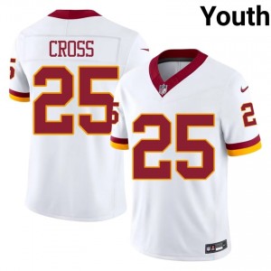 Nick Cross Washington #25 Youth Elite Thread Football Stitched Jersey - White Edition 35136471