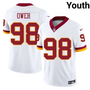 Odafe Oweh Commanders #98 Youth NFL Football Stitched Jersey - White Edition 50429791