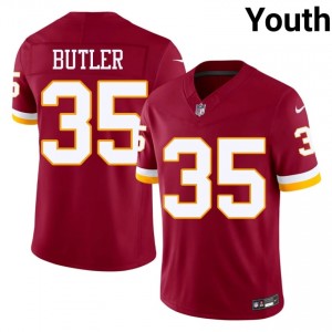 Commanders Percy Butler #35 Youth Pro Cut Football Embroidery Jersey - Burgundy Edition 18752007