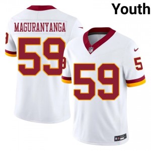 T.J. Maguranyanga Washington Commanders #59 Youth Gameday Football Stitched Jersey - White Edition 25964842