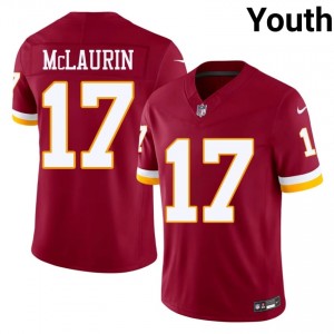 Washington Terry McLaurin #17 Youth Pro Cut Football Embroidery Jersey - Burgundy Edition 11382755