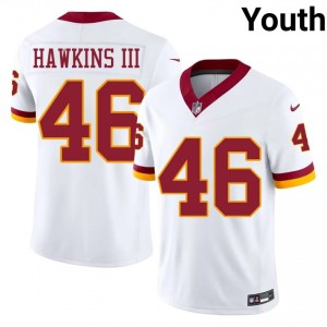 Tre Hawkins III Commanders #46 Youth Exclusive Football Stitched Jersey - White Edition 10763826